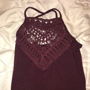 Maroon bodysuit